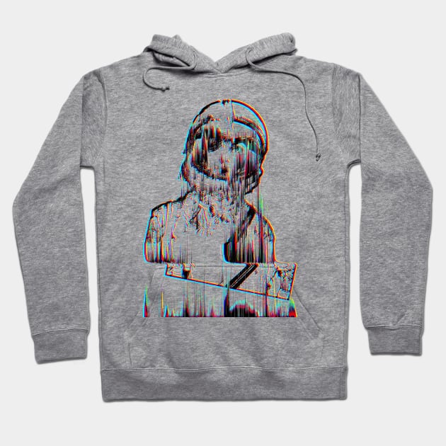 Glitch Aesthetic #2 Spacegirl Astronaut ∆∆∆ Hoodie by DankFutura